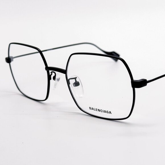 NEW BALENCIAGA EYEGLASSES BB0090O 001 SQUARE BLACK WOMEN EYEWEAR BALENCIAGA - Picture 4 of 9